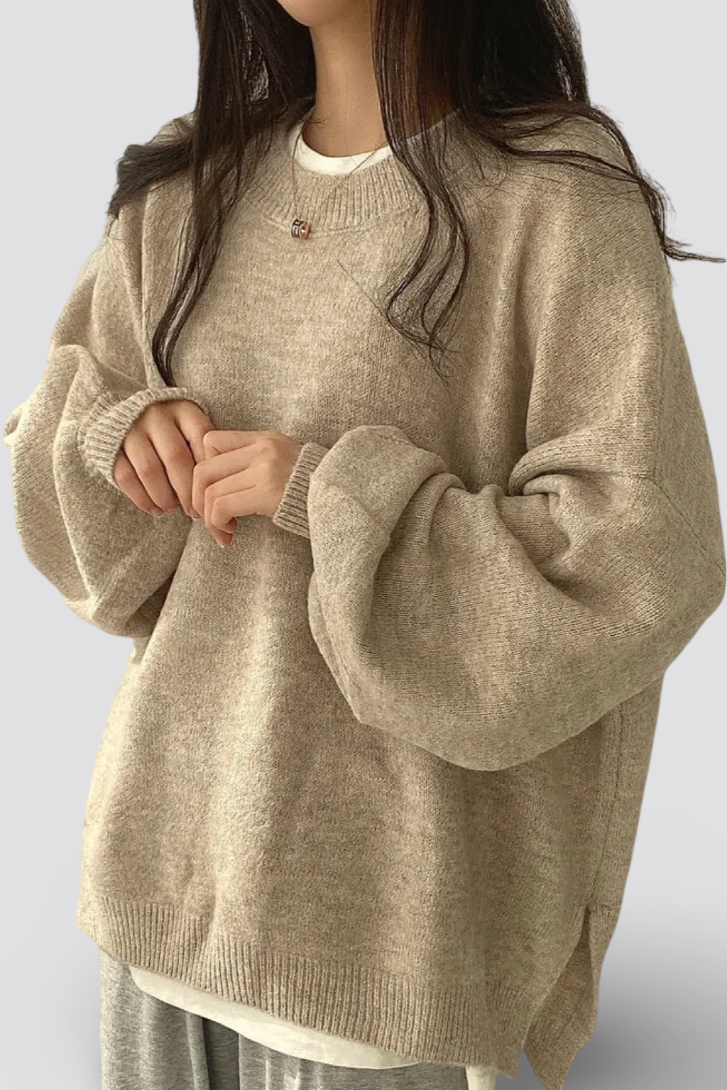 Crew Neck Pullover Sweater