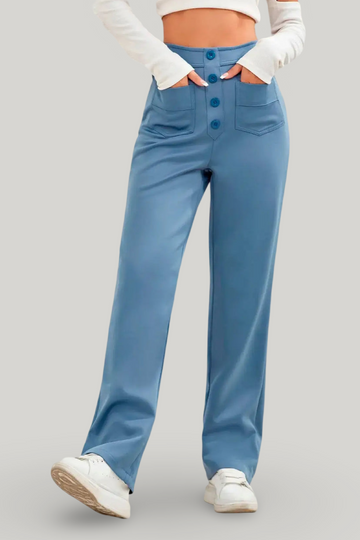 High- Waisted Casual Pants